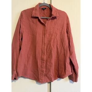 Splendid Women’s Long Sleeve Button Down Shirt Size L
